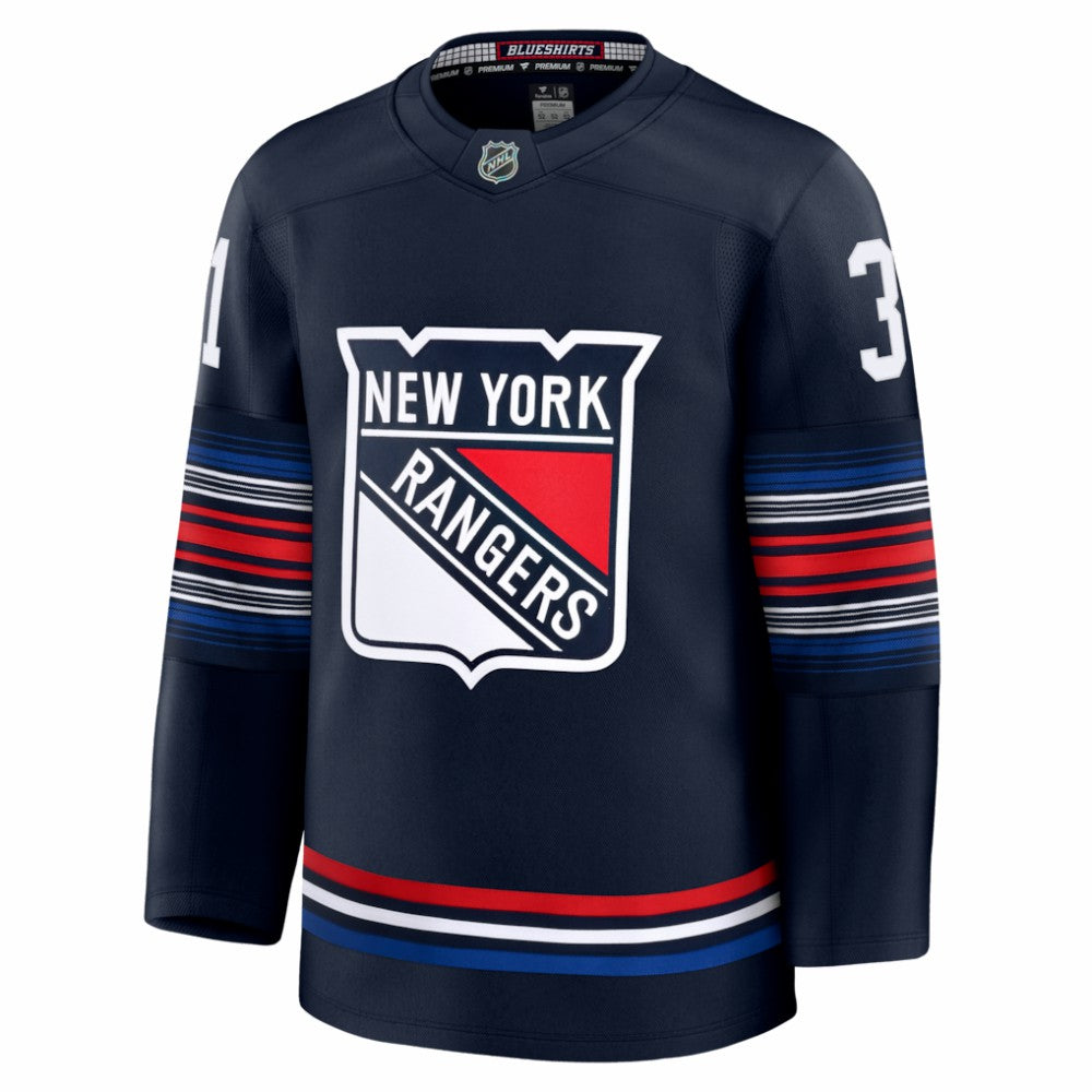 NHL Igor Shesterkin New York Rangers Fanatics Alternate Premium Jersey - Navy