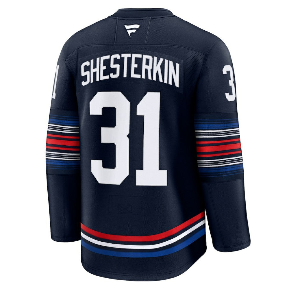 NHL Igor Shesterkin New York Rangers Fanatics Alternate Premium Jersey - Navy