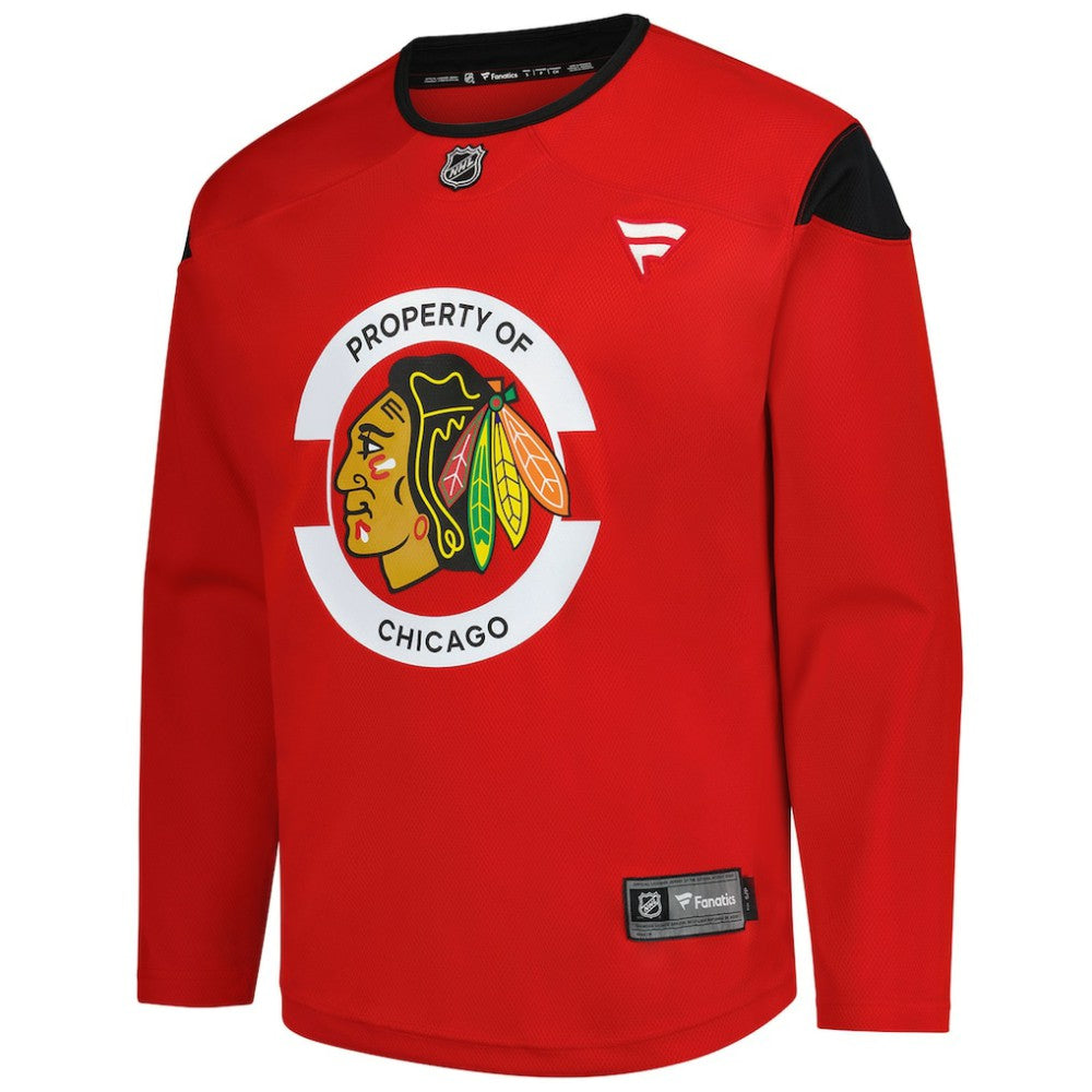 NHL Chicago Blackhawks Fanatics Practice Jersey - Red