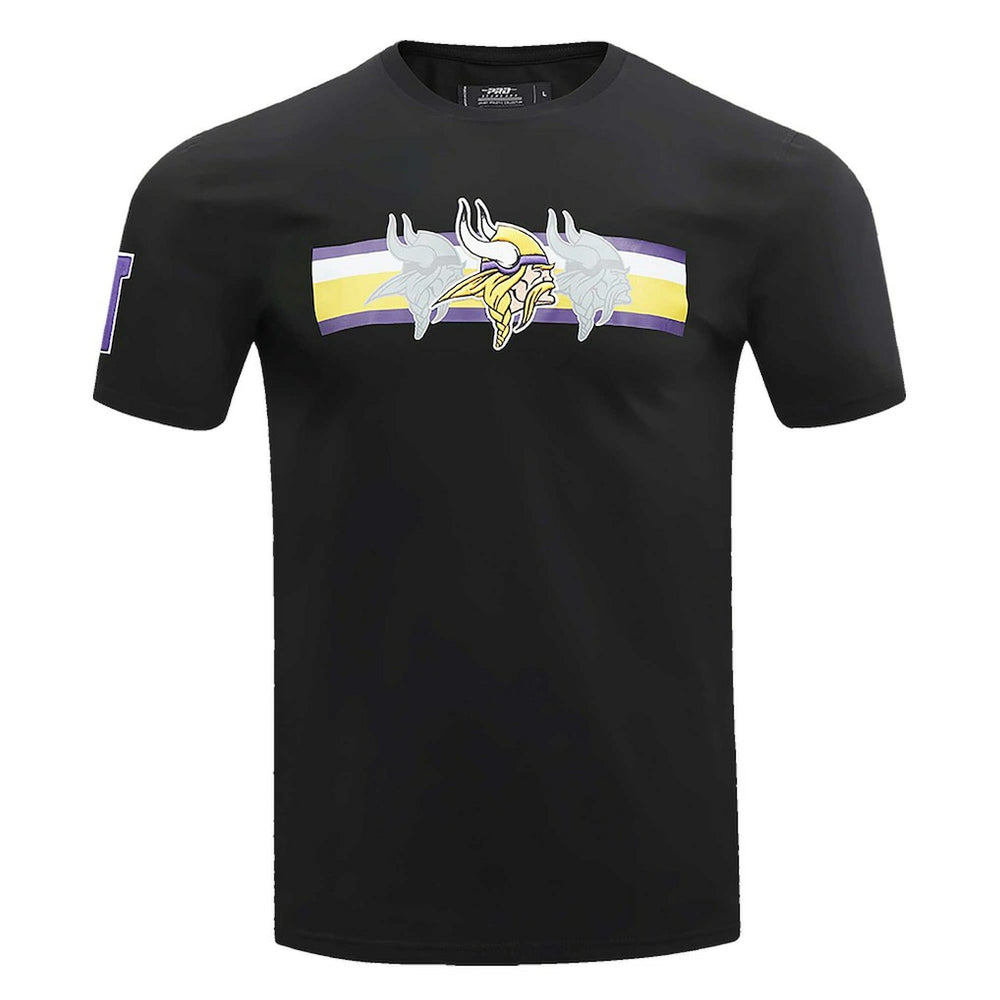 Minnesota Vikings Pro Standard Retro Striper T-Shirt Black