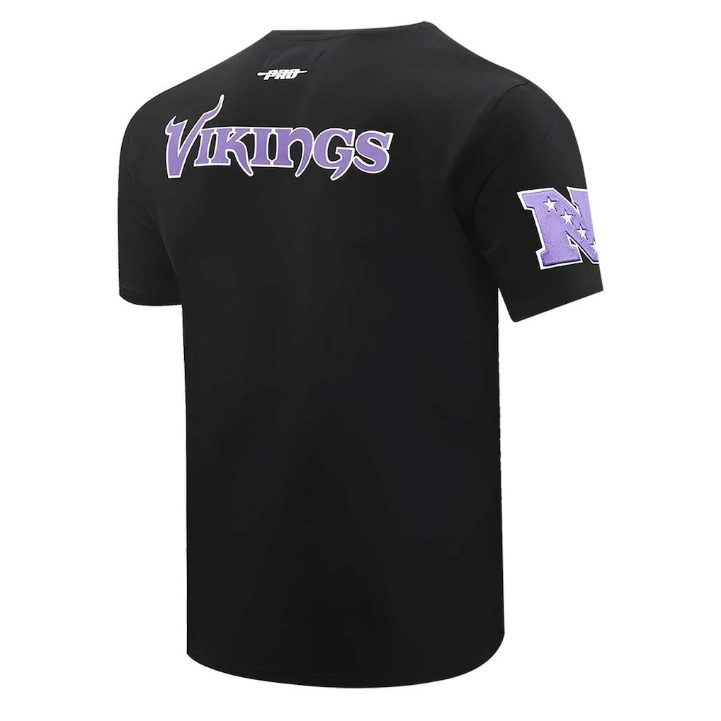 Minnesota Vikings Pro Standard Retro Striper T-Shirt Black
