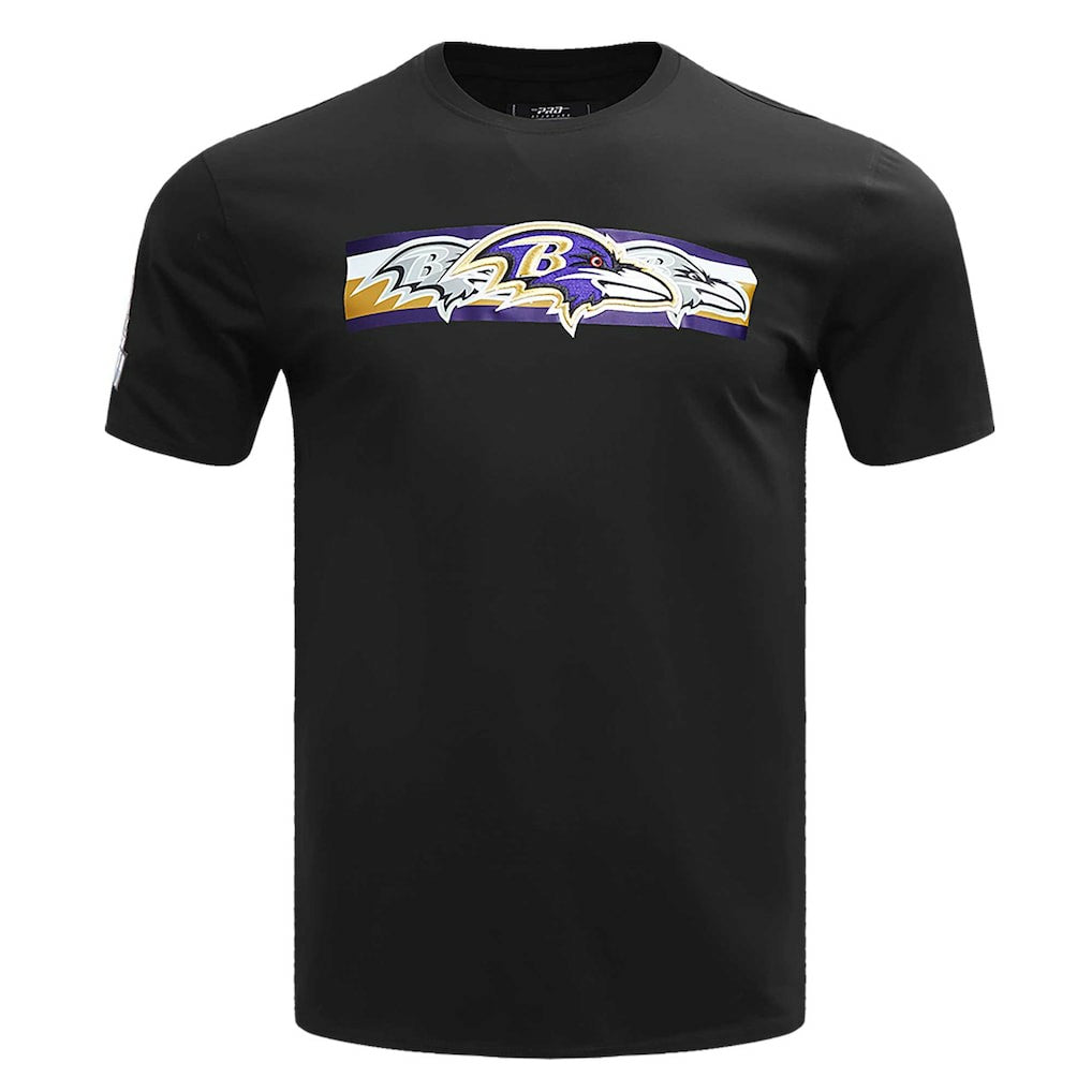 Baltimore Ravens Pro Standard Retro Striper T-Shirt Black