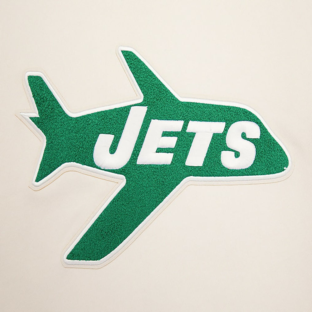 New York Jets Pro Standard Retro Classics Fleece Pullover Sweatshirt Cream