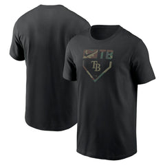 Tampa Bay Rays Nike Camo T-Shirt - Black T-shirts