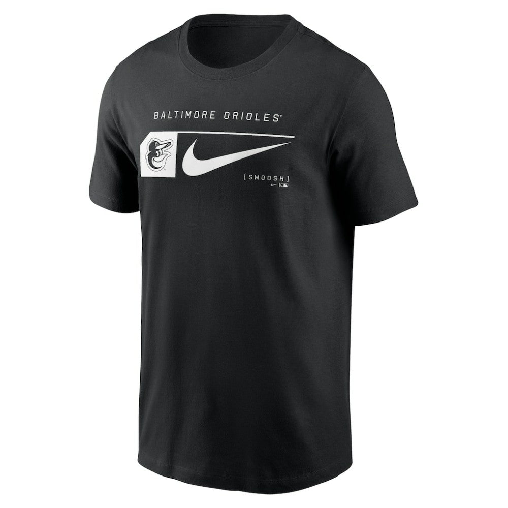 Baltimore Orioles Nike Fashion Graphic Swoosh T-Shirt - Black T-shirts