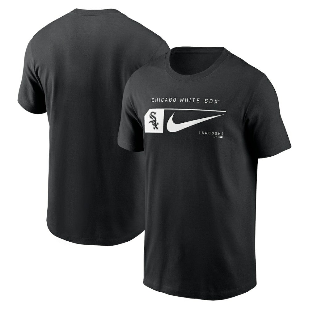 Chicago White Sox Nike Fashion Graphic Swoosh T-Shirt - Black T-shirts