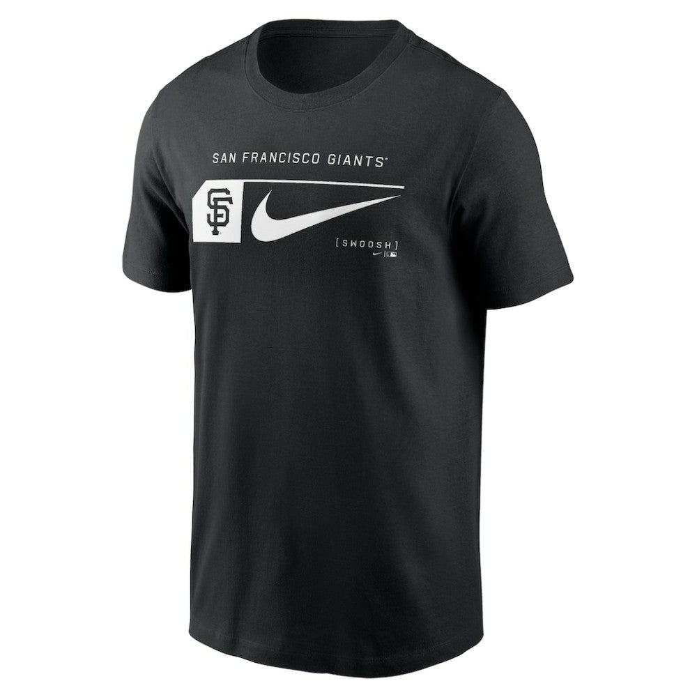 San Francisco Giants Nike Fashion Graphic Swoosh T-Shirt - Black T-shirts