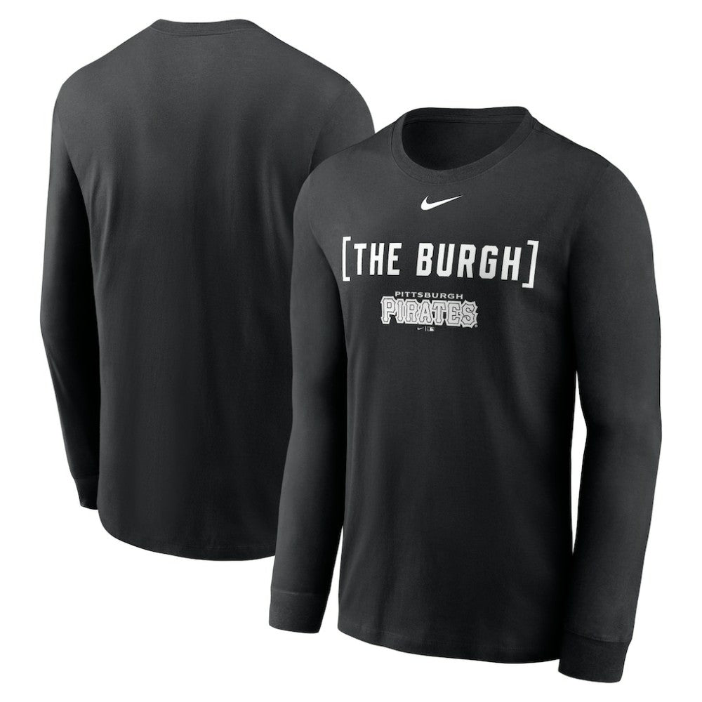 Pittsburgh Pirates Nike Local Nickname Long Sleeve T-Shirt - Black T-shirts