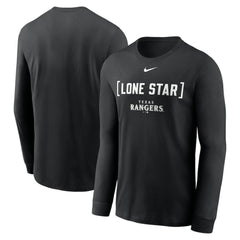 Texas Rangers Nike Local Nickname Long Sleeve T-Shirt - Black T-shirts