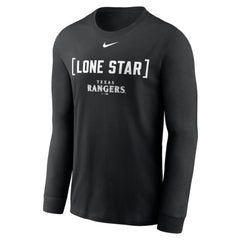 Texas Rangers Nike Local Nickname Long Sleeve T-Shirt - Black T-shirts