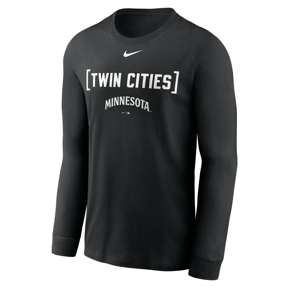 Minnesota Twins Nike Local Nickname Long Sleeve T-Shirt - Black T-shirts