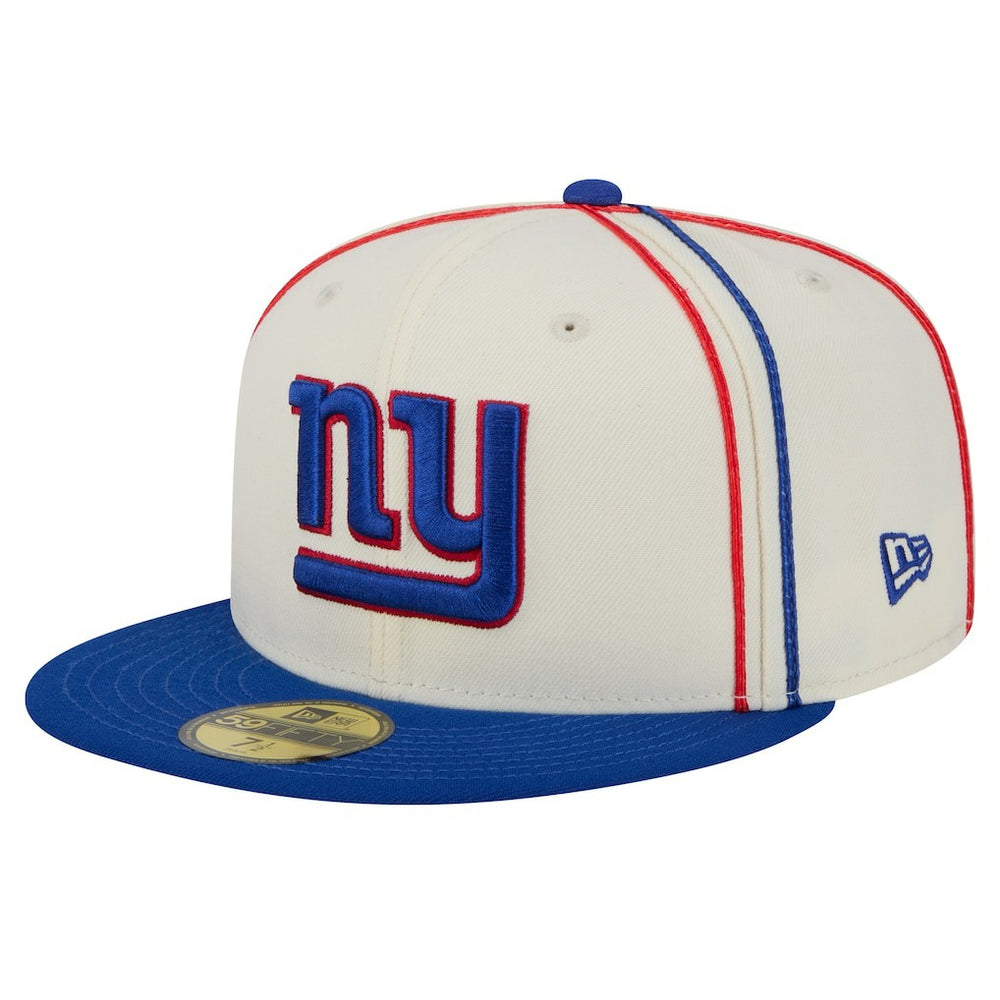 New York Giants New Era Soutache 59FIFTY Fitted Hat Cream