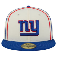 New York Giants New Era Soutache 59FIFTY Fitted Hat Cream