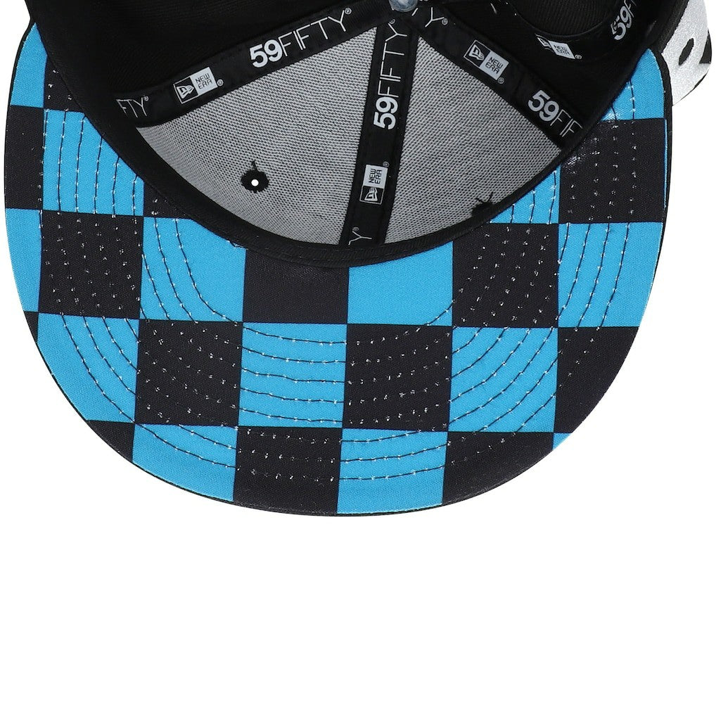 Jacksonville Jaguars New Era Checkered Undervisor 59FIFTY Fitted Hat Black