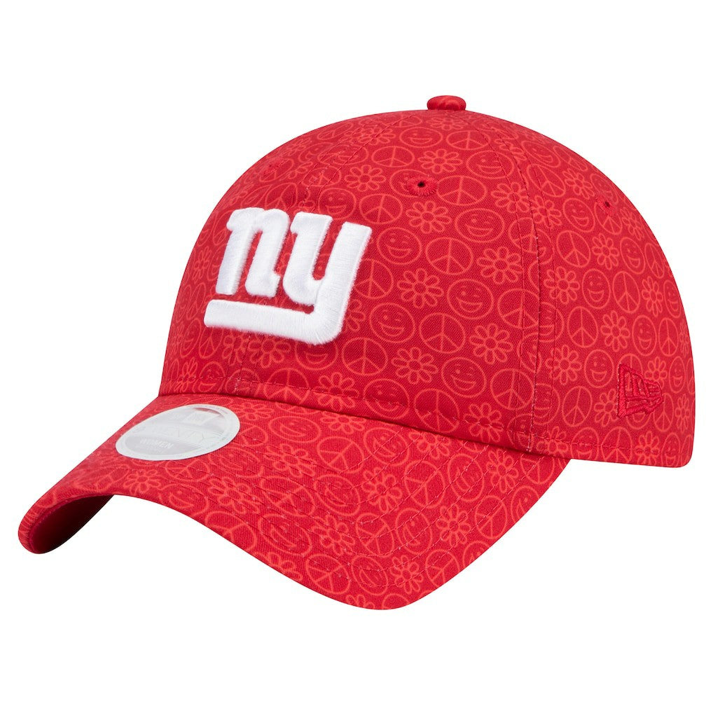 New York Giants New Era Women's Smiley 9TWENTY Adjustable Hat Red
