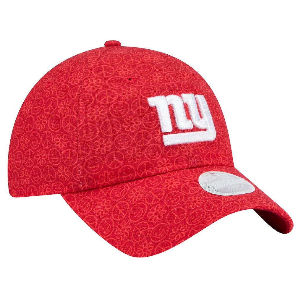 New York Giants New Era Women's Smiley 9TWENTY Adjustable Hat Red