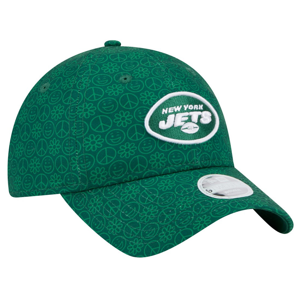 New York Jets New Era Women's Smiley 9TWENTY Adjustable Hat Green