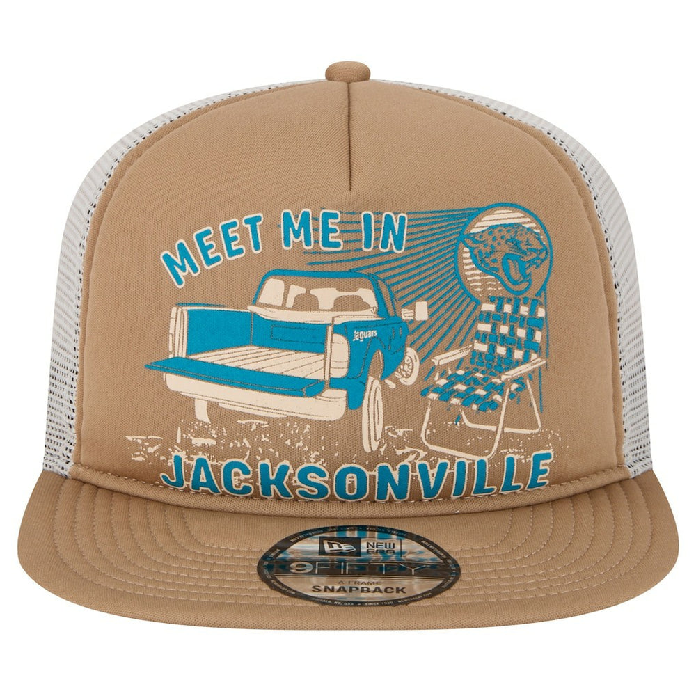 Jacksonville Jaguars New Era Meet Me 9FIFTY Snapback Hat Tan
