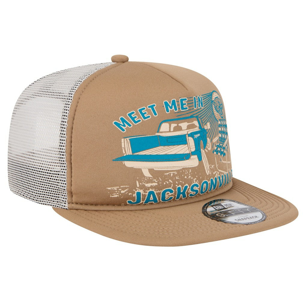 Jacksonville Jaguars New Era Meet Me 9FIFTY Snapback Hat Tan