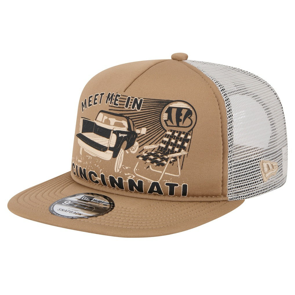 Cincinnati Bengals New Era Meet Me 9FIFTY Snapback Hat Tan