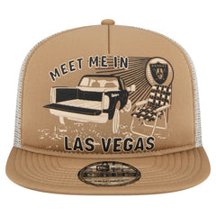 Las Vegas Raiders New Era Meet Me 9FIFTY Snapback Hat Tan