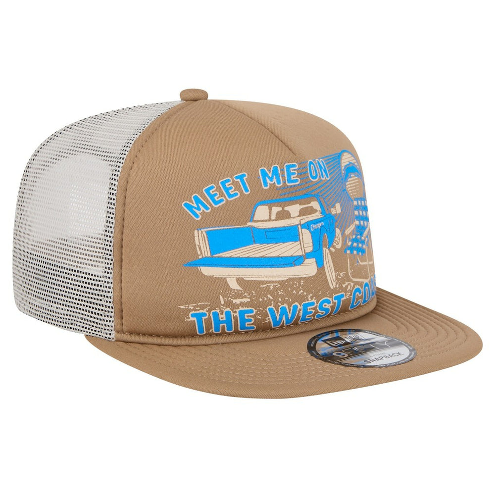 Los Angeles Chargers New Era Meet Me 9FIFTY Snapback Hat Tan