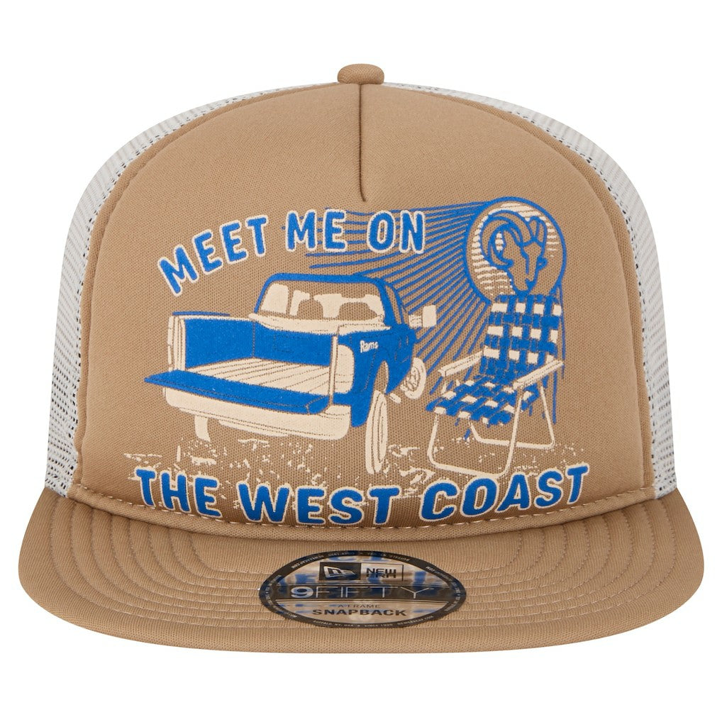 Los Angeles Rams New Era Meet Me 9FIFTY Snapback Hat Tan