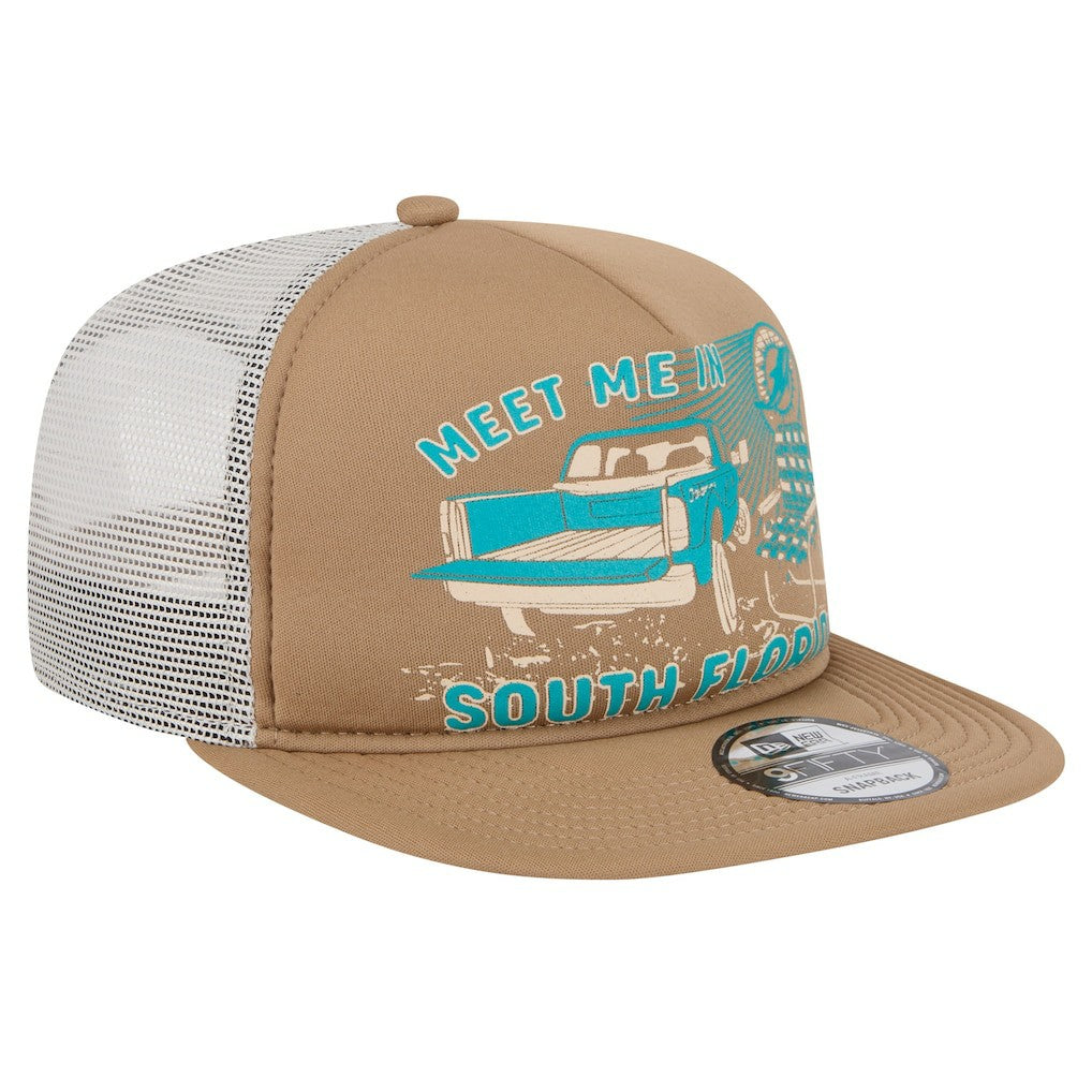 Miami Dolphins New Era Meet Me 9FIFTY Snapback Hat Tan
