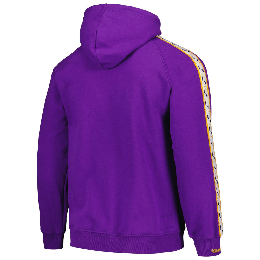 Utah Jazz Hardwood Classics Nights Raglan Pullover Hoodie Purple