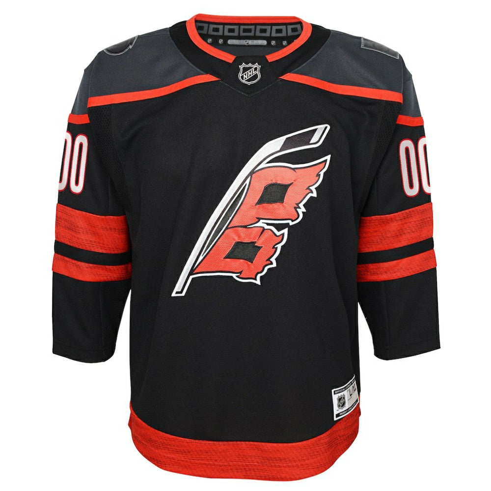 NHL,Custom Carolina Hurricanes Youth Home Premier Custom Jersey - Black