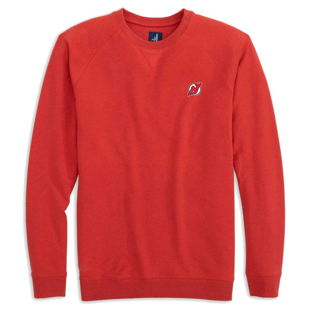 NHL New Jersey Devils johnnie-O Freeman Tri-Blend Raglan Pullover Sweatshirt - Red