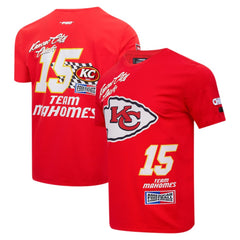 Patrick Mahomes Kansas City Chiefs Pro Standard Fast Lane Name & Number Player T-Shirt Red