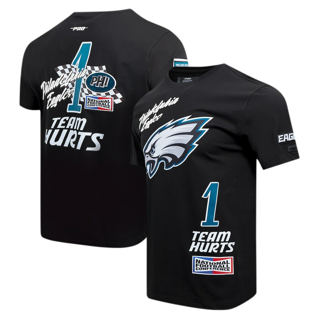 Jalen Hurts Philadelphia Eagles Pro Standard Fast Lane Name & Number Player T-Shirt Black