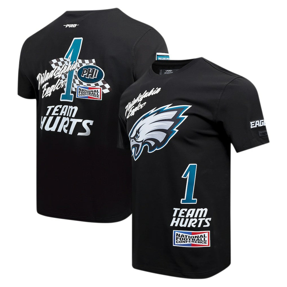 Jalen Hurts Philadelphia Eagles Pro Standard Fast Lane Name & Number Player T-Shirt Black