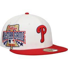 Philadelphia Phillies New Era Major Sidepatch 59FIFTY Fitted Hat - White/Red Hats