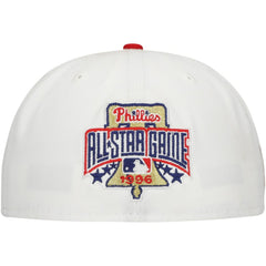 Philadelphia Phillies New Era Major Sidepatch 59FIFTY Fitted Hat - White/Red Hats