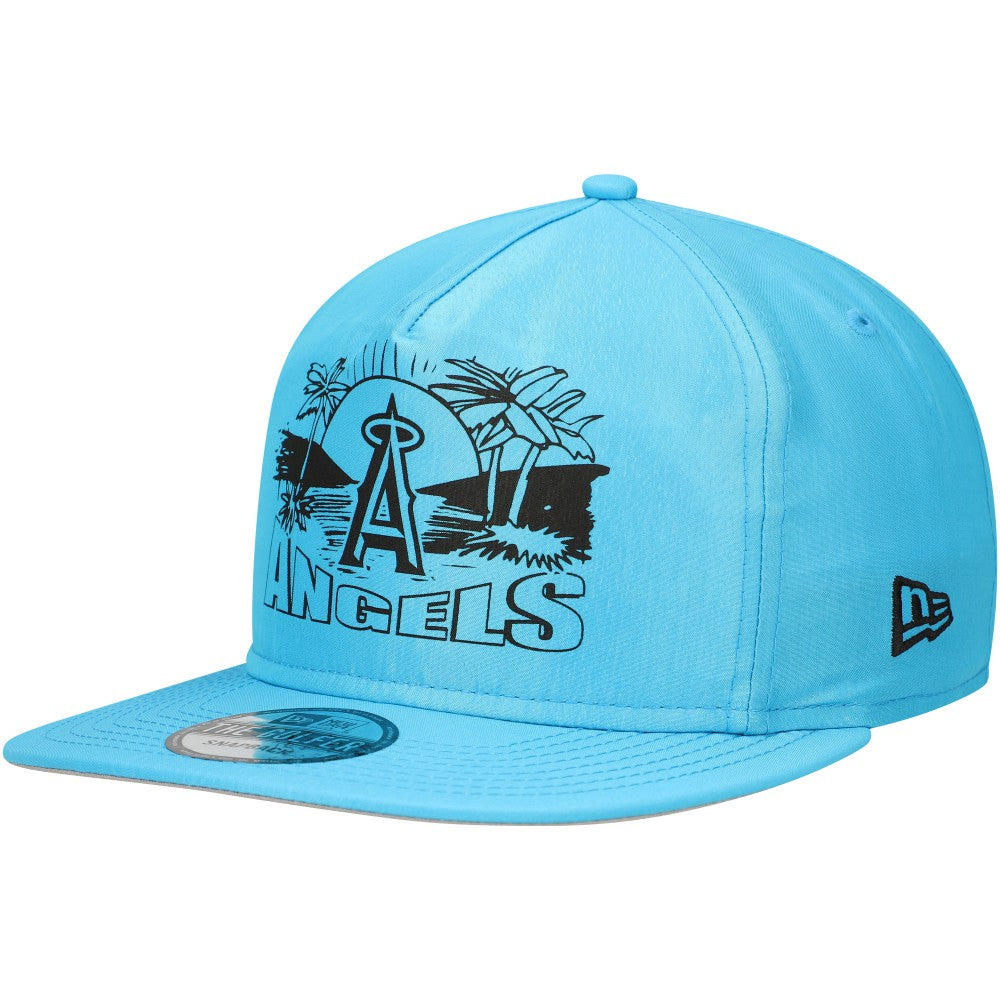 Los Angeles Angels New Era Neon Golfer Snapback Hat - Blue Hats