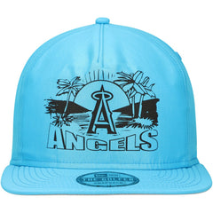Los Angeles Angels New Era Neon Golfer Snapback Hat - Blue Hats