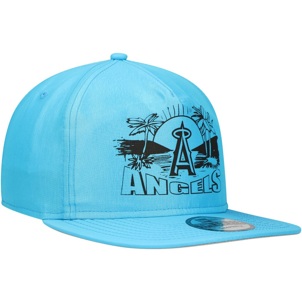 Los Angeles Angels New Era Neon Golfer Snapback Hat - Blue Hats