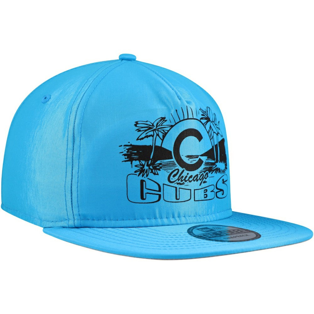 Chicago Cubs New Era Neon Golfer Snapback Hat - Blue Hats