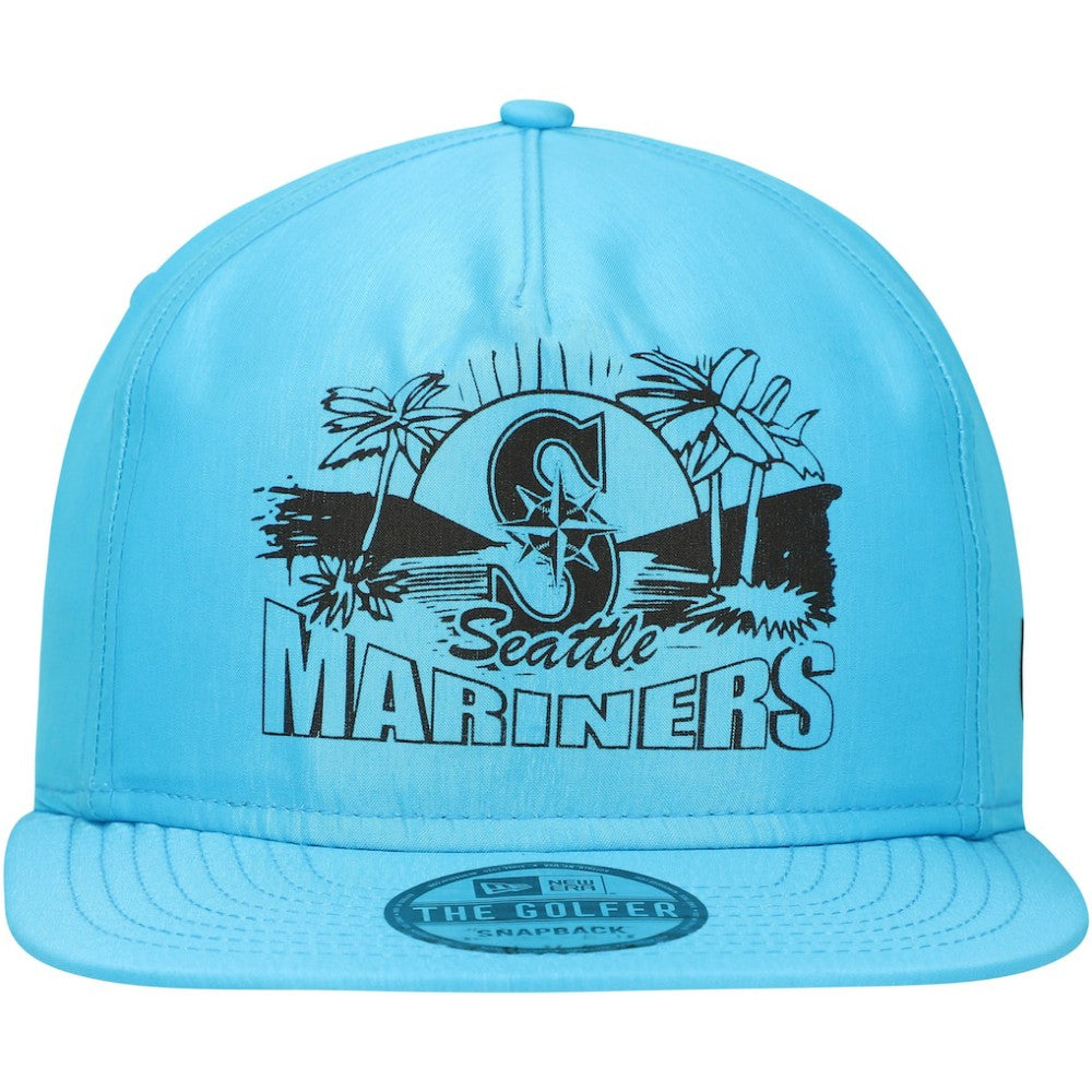 Seattle Mariners New Era Neon Golfer Snapback Hat - Blue Hats