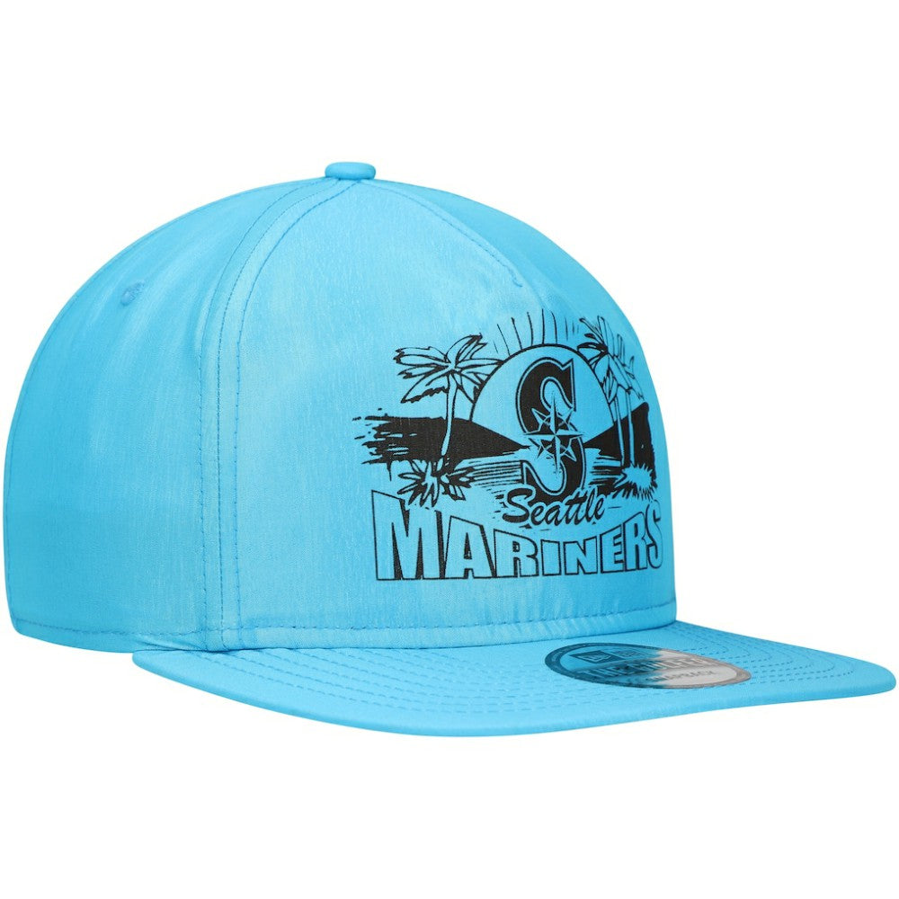 Seattle Mariners New Era Neon Golfer Snapback Hat - Blue Hats