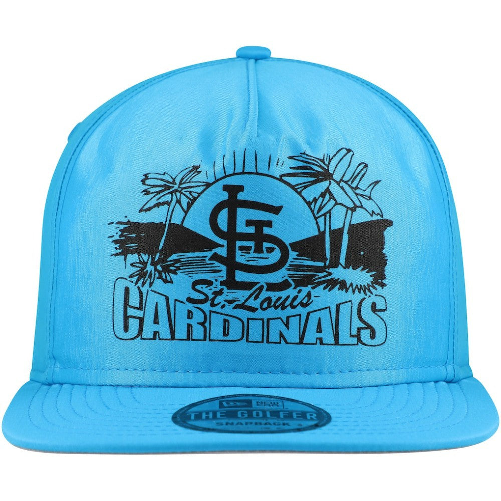 St. Louis Cardinals New Era Neon Golfer Snapback Hat - Blue Hats