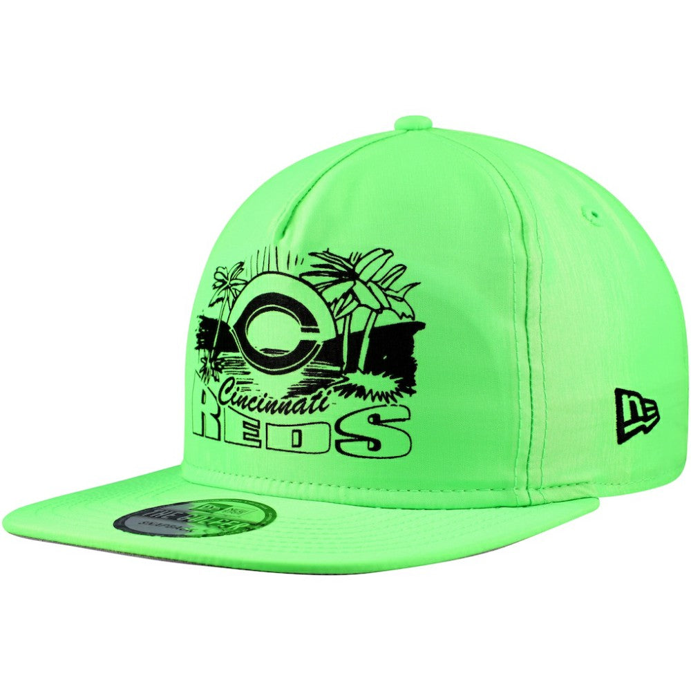 Cincinnati Reds New Era Neon Golfer Snapback Hat - Green Hats