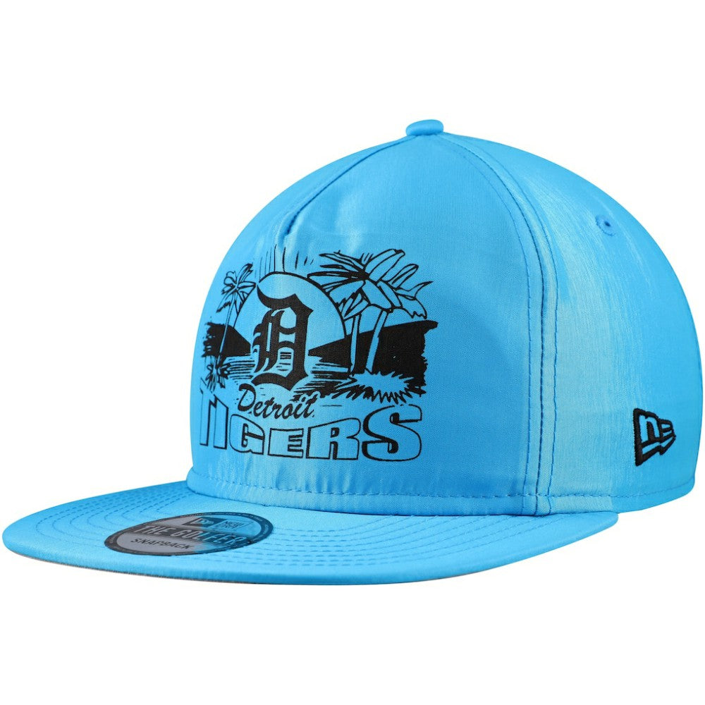 Detroit Tigers New Era Neon Golfer Snapback Hat - Blue Hats