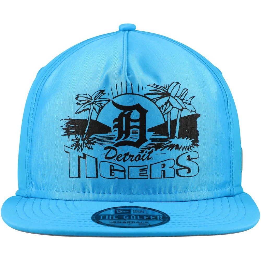 Detroit Tigers New Era Neon Golfer Snapback Hat - Blue Hats