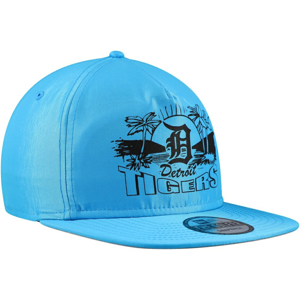 Detroit Tigers New Era Neon Golfer Snapback Hat - Blue Hats