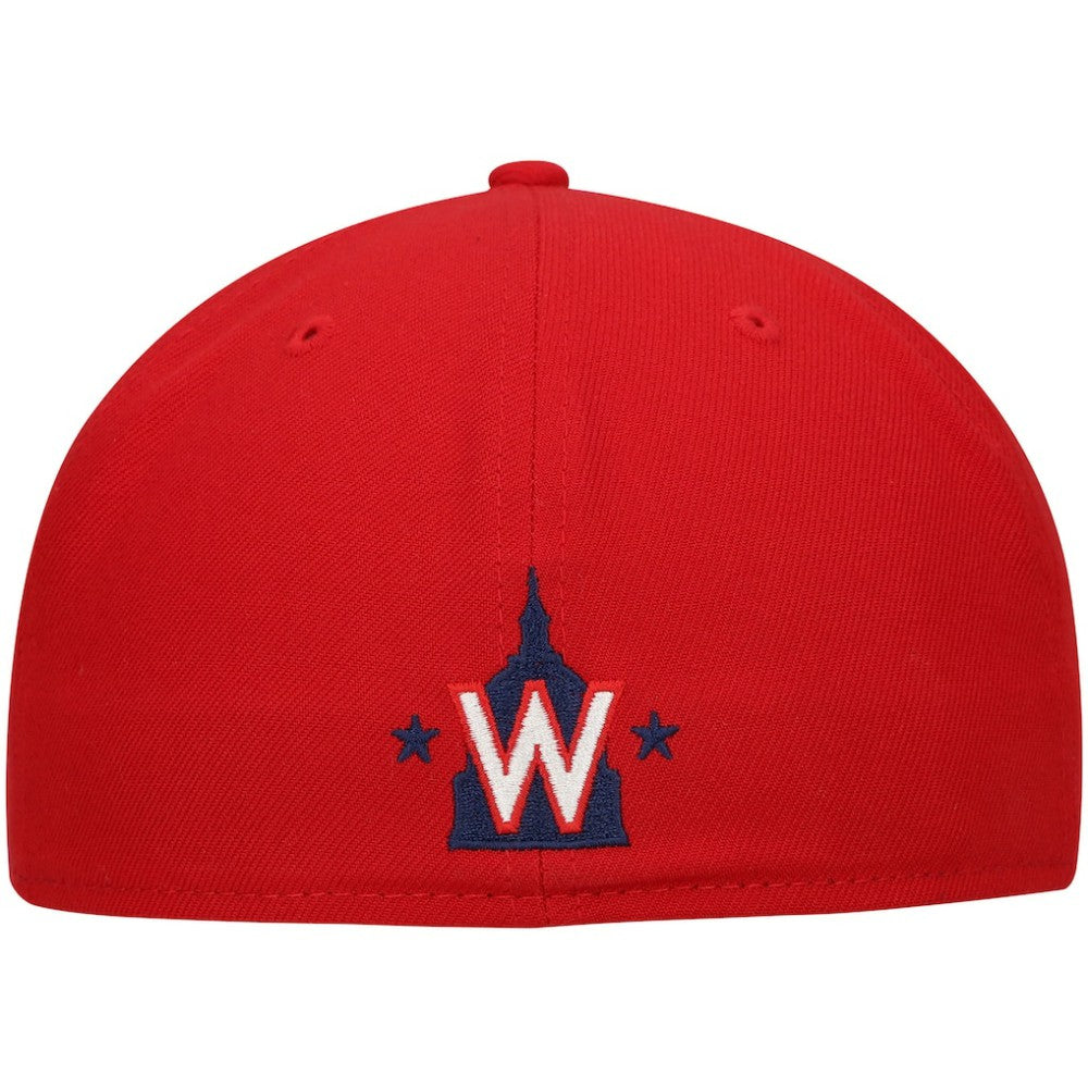 Washington Nationals New Era Shadow Logo 59FIFTY Fitted Hat - Red Hats