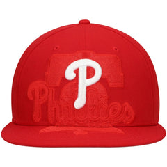 Philadelphia Phillies New Era Shadow Logo 59FIFTY Fitted Hat - Red Hats