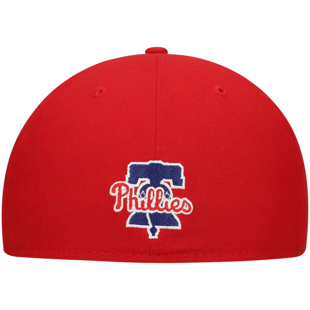 Philadelphia Phillies New Era Shadow Logo 59FIFTY Fitted Hat - Red Hats